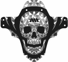 Mud Guard Skull Black, Gray