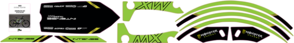 Graphics Kit For Tazer Mx Green