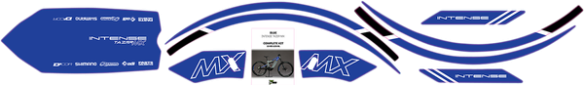Graphics Kit For Tazer Mx Blue