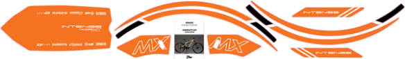 Graphics Kit For Tazer Mx Orange