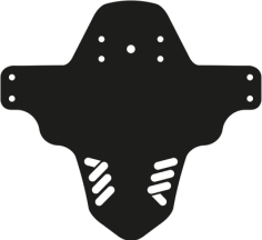 Mud Guard Black, White