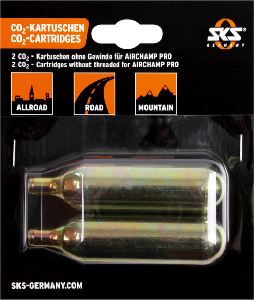 C02 Cartridge 16 G No Thread Gold