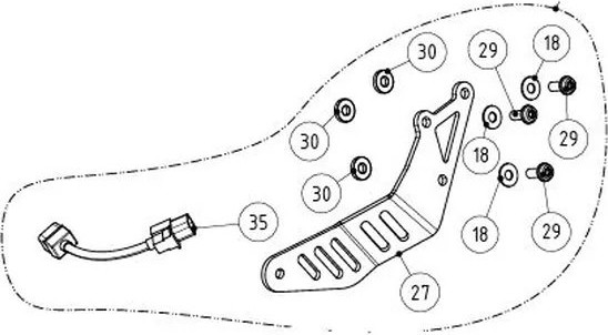 Muffler Bracket Black