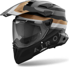 Casca Moto Touring/Adventure Commander 2 Doom Black Matt/Brown