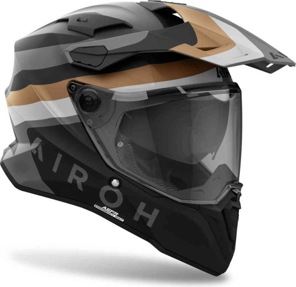 Casca Moto Touring/Adventure Commander 2 Doom Black Matt/Brown
