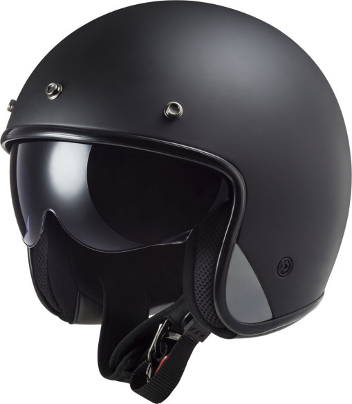 Casca Moto Open-Face/Jet OF601 Bob II Solid Black Matt