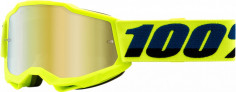 Ochelari Enduro Copii Accuri 2 Fluo Yellow Mirror Gold Lens