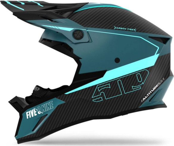 Casca Snowmobil Altitude 2.0 Carbon Fiber 3K ECE Hi Flow Sharkskin Matt