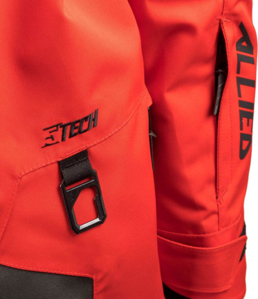Combinezon Snowmobil Non-Insulated Allied Mono Suit Shell Racing Red