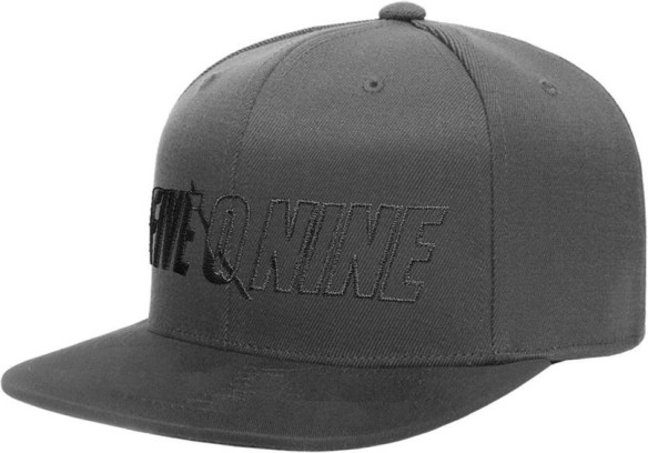 Sapca Flat Brim CVT Snapback Charcoal Grey 23