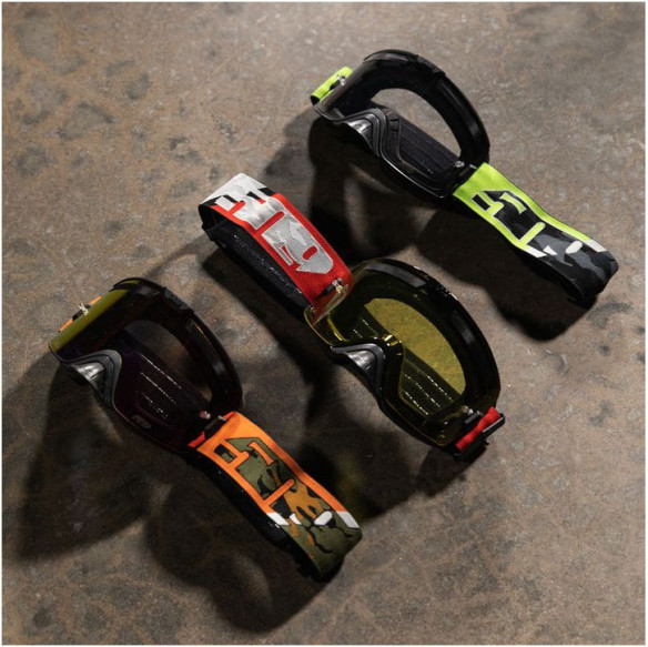 Ochelari Enduro Kingpin Fuzion Flow White Camo Clear Lens 23