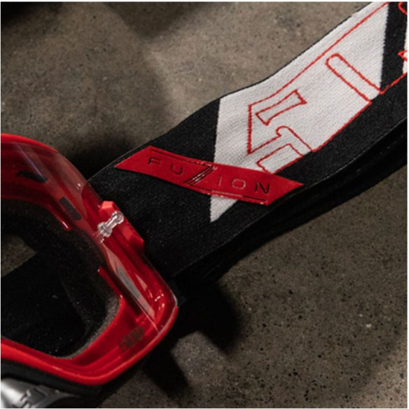 Ochelari Enduro Kingpin Fuzion White/Red Clear Lens 23