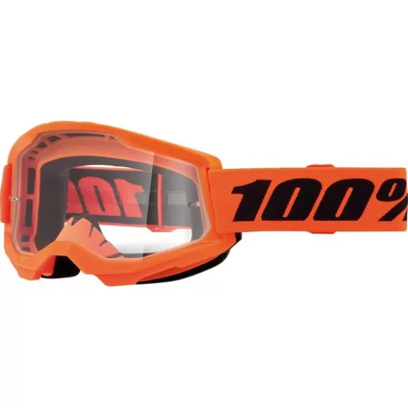 Ochelari Moto MX/Enduro Strata 2 Neon Orange Clear Lens 50031-00009