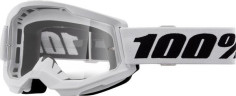 Ochelari Moto MX/Enduro Strata 2 White Clear Lens 50031-00013
