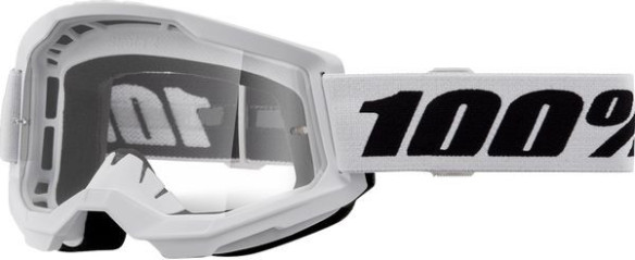 Ochelari Moto MX/Enduro Strata 2 White Clear Lens 50031-00013