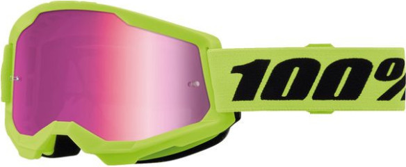 Ochelari Moto MX/Enduro Copii Strata 2 Neon Yellow Pink-Mirror Lens 50032-00010