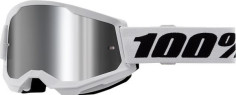 Ochelari Moto MX/Enduro Copii Strata 2 White Silver-Mirror Lens 50032-00013