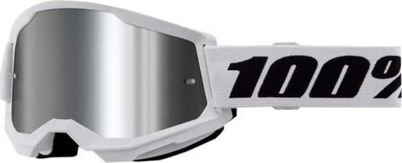 Ochelari Moto MX/Enduro Copii Strata 2 White Silver-Mirror Lens 50032-00013