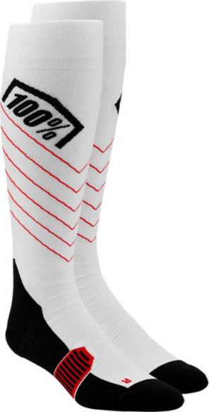 Sosete Moto MX/Enduro Hi-Side Performance White 24