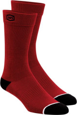 Sosete Moto MX/Enduro Solid Red 24