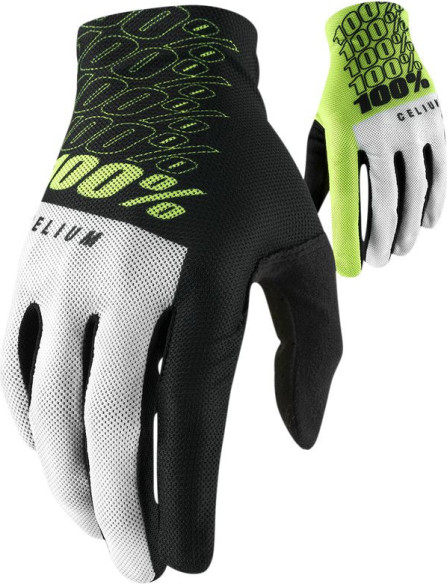 Manusi Moto MX/Enduro Celium Black-White-Yellow-Fluorescent Yellow 10007-0001