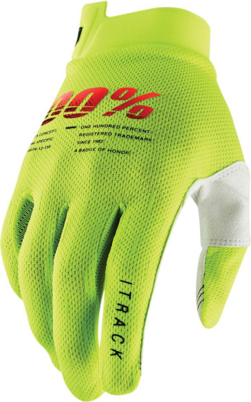 Manusi Moto MX/Enduro Itrack Fluorescent Yellow 10008-00010