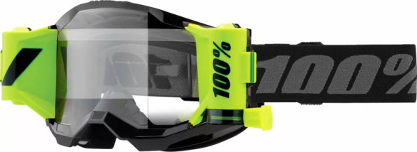 Ochelari Moto MX/Enduro Strata 2 Forecast Black/Yellow Fluo Clear Lens