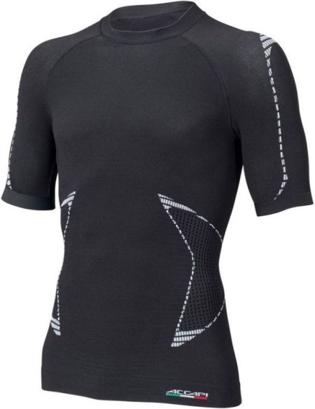 Bluza Corp Maneca Scurta BIKER Black/White