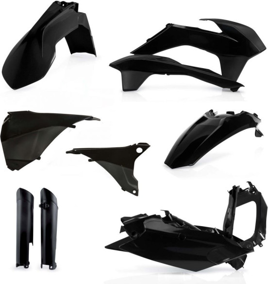 Kit Plastice AC KTM EXC/EXCF 2014-2015 Negru Fara Placa Far