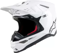 Casca Moto Enduro Supertech M10 Solid White S9