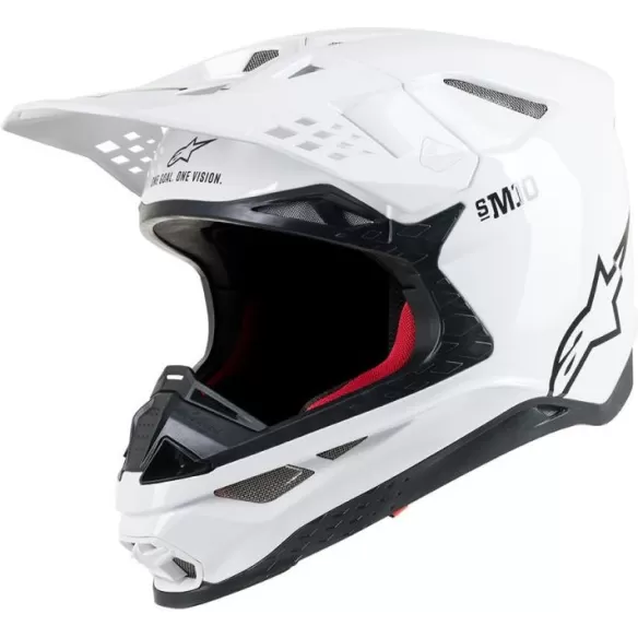 Casca Moto Enduro Supertech M10 Solid White S9