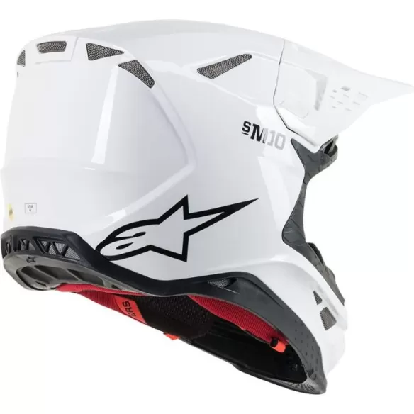 Casca Moto Enduro Supertech M10 Solid White S9