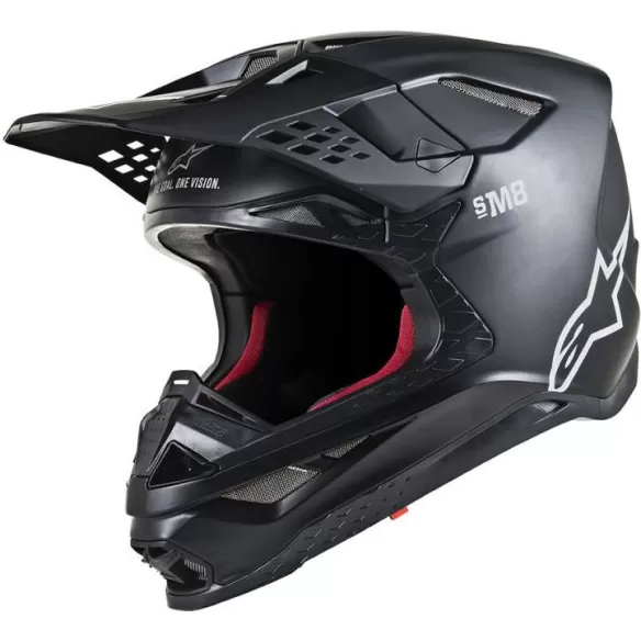 Casca Moto Enduro Supertech M8 Solid Black Matt S9