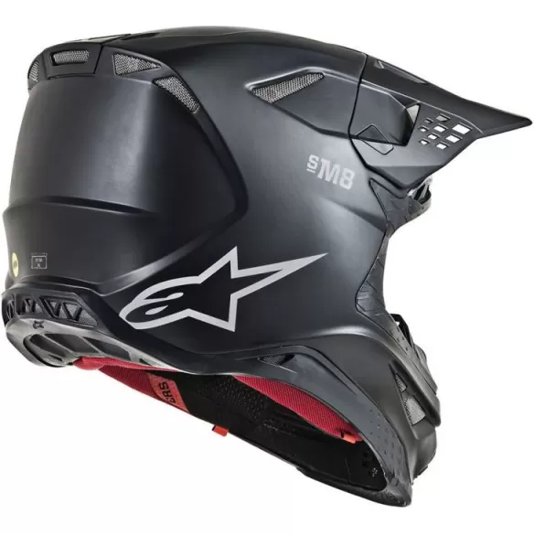 Casca Moto Enduro Supertech M8 Solid Black Matt S9