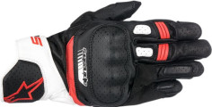Manusi Piele SP-5 V2 Black/White/Red