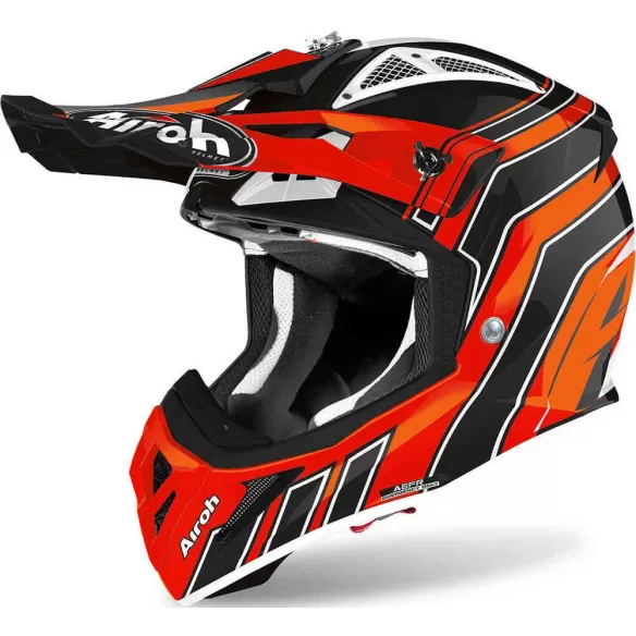 Casca Moto Enduro Aviator Ace Art Orange Gloss