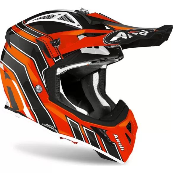 Casca Moto Enduro Aviator Ace Art Orange Gloss