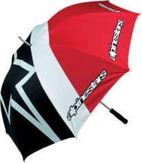 Logo Print Umbrella Black/Red/White