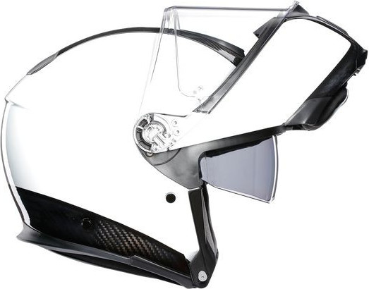 Casca Moto Flip-Up Sportmodular E05 Solid Mplk Carbon/White