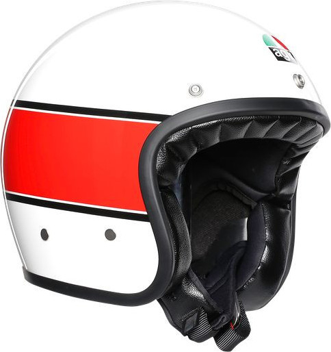 Casca Moto Open-Face X70 E2205 Multi - Mino 73 White/Red