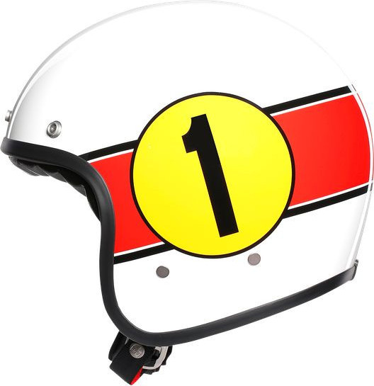Casca Moto Open-Face X70 E2205 Multi - Mino 73 White/Red