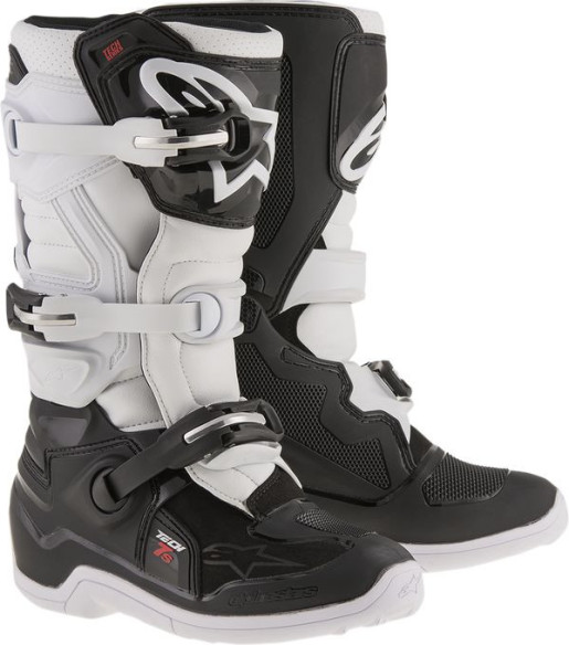 Cizme Enduro Copii Tech 7S Offroad Negru/Alb