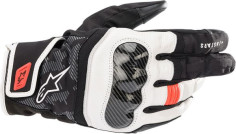 Manusi Moto Strada Textil/Piele SMX-Z Black/White/Red