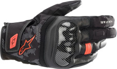 Manusi Moto Strada Textil/Piele SMX-Z Black/Fluo Red