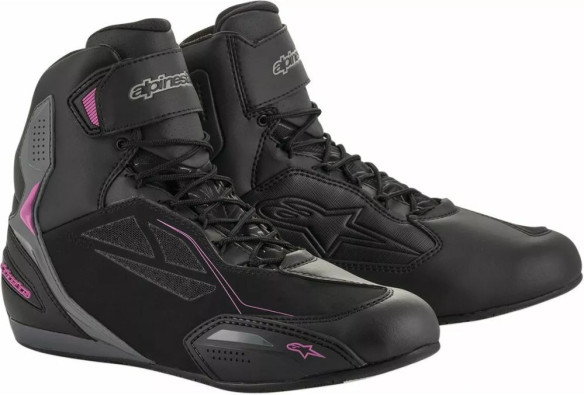 Ghete Moto Dama Stella Faster 3 Drystar Shoes Black/Pink