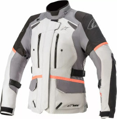 Geaca Moto Dama Stella Andes v3 Grey/Black/Coral