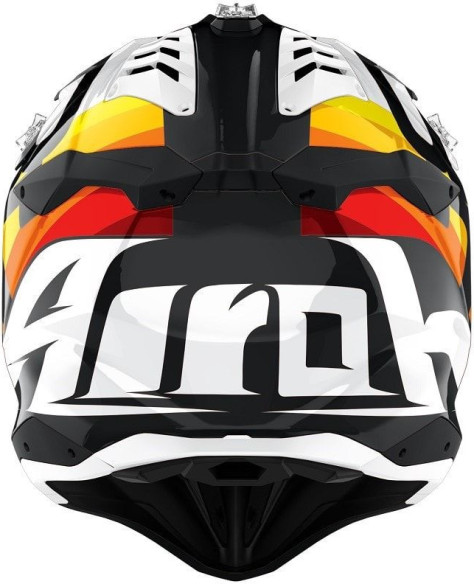 Casca Moto Enduro Aviator 3 Rainbow White Gloss