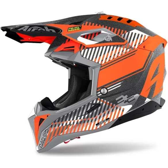 Casca Moto Enduro AVIATOR 3 WAVE ORANGE CHROME