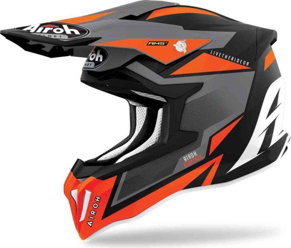 Casca Moto Enduro Strycker Orange Matt