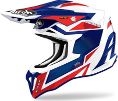 Casca Moto Enduro Strycker Blue/Red Glossy